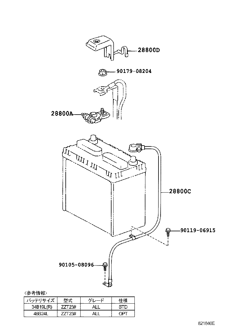  CELICA |  BATTERY BATTERY CABLE