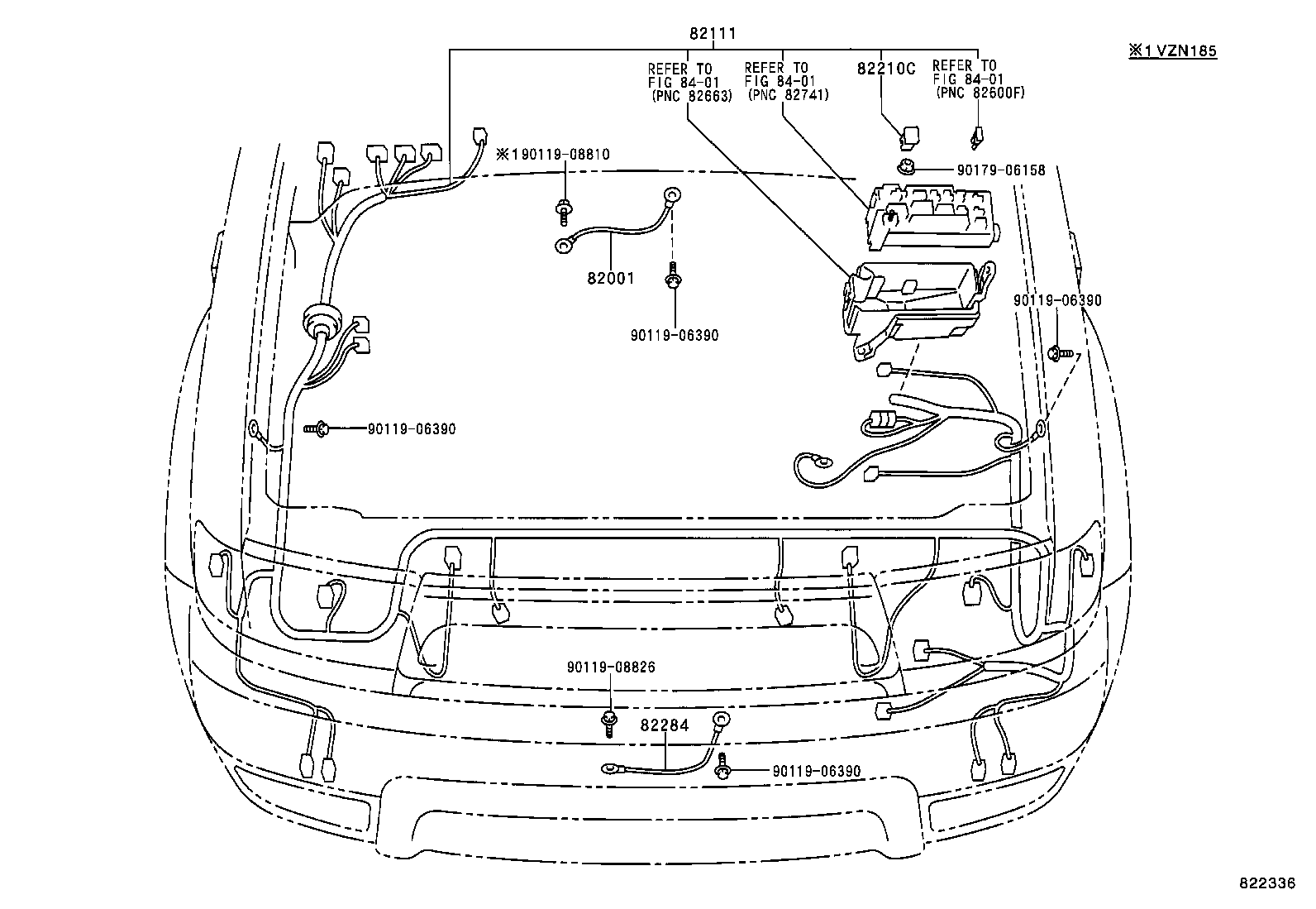  HILUX SURF |  WIRING CLAMP