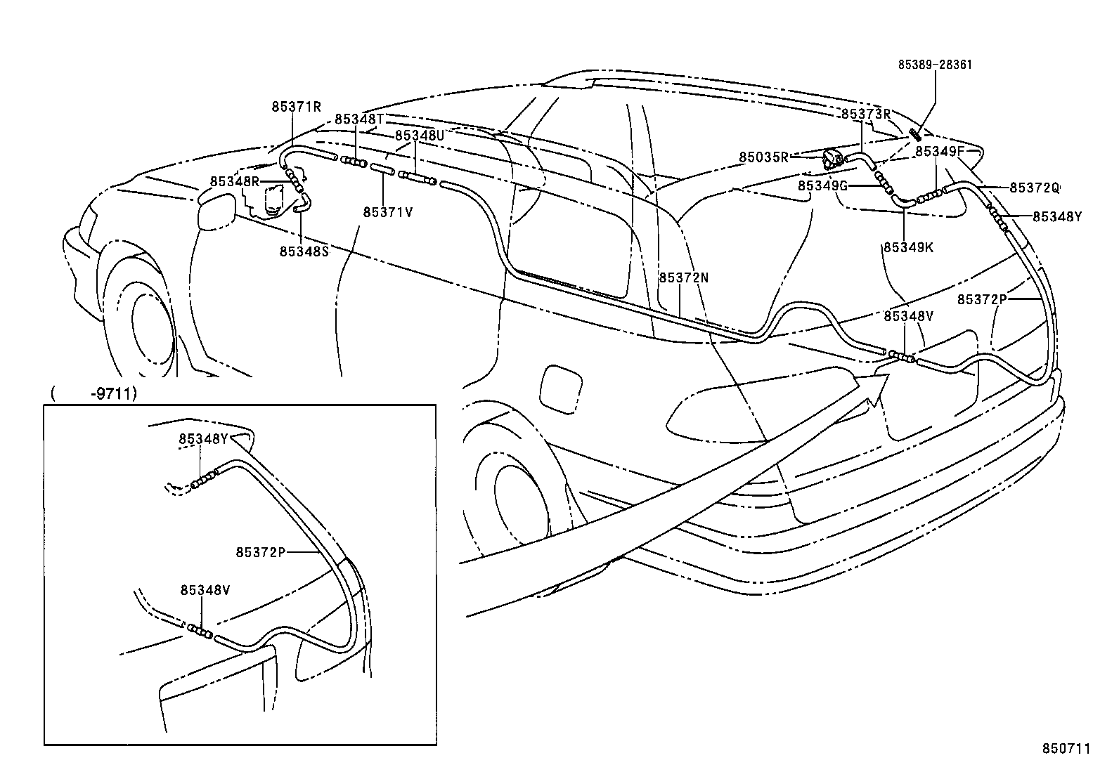  CALDINA |  REAR WASHER