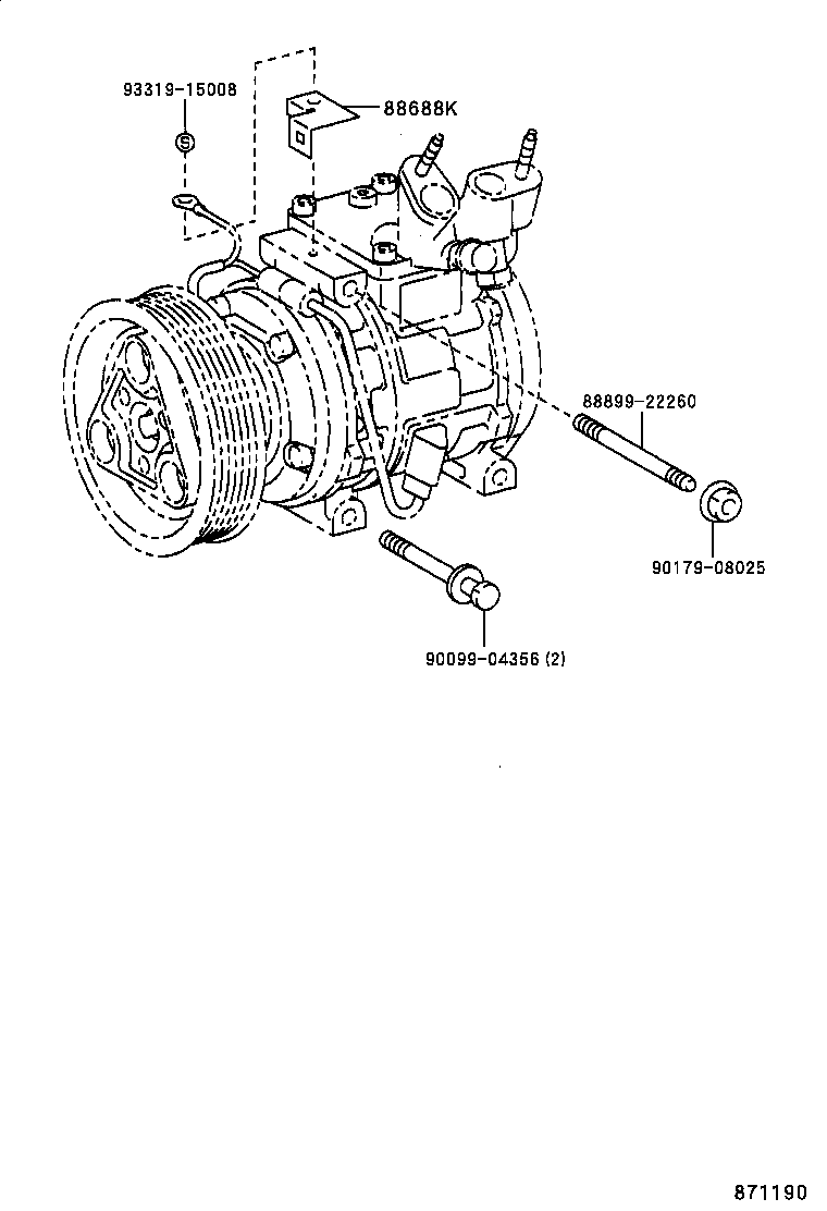  CHASER |  HEATING AIR CONDITIONING COMPRESSOR