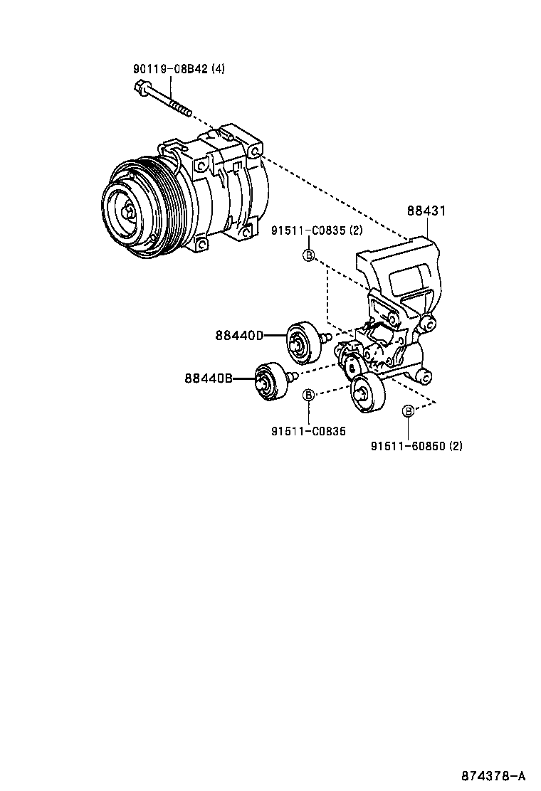  LAND CRUISER PRADO |  HEATING AIR CONDITIONING COMPRESSOR