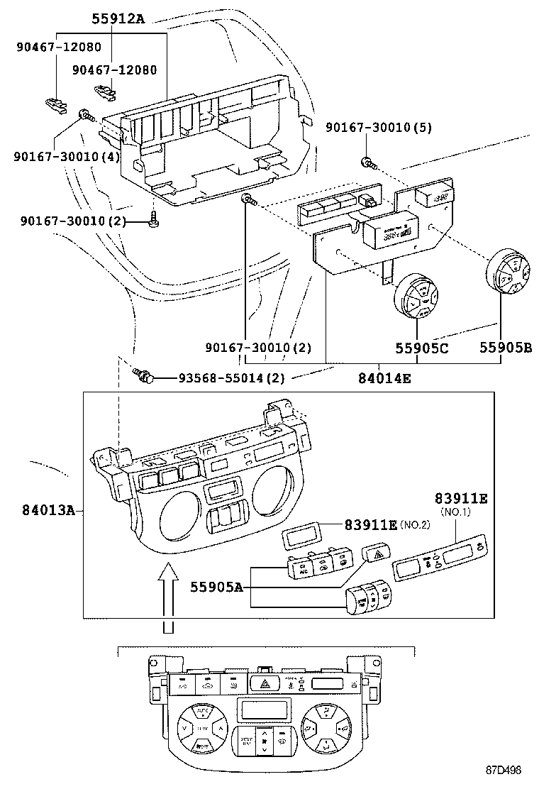  RAV4 J L |  HEATING AIR CONDITIONING CONTROL AIR DUCT