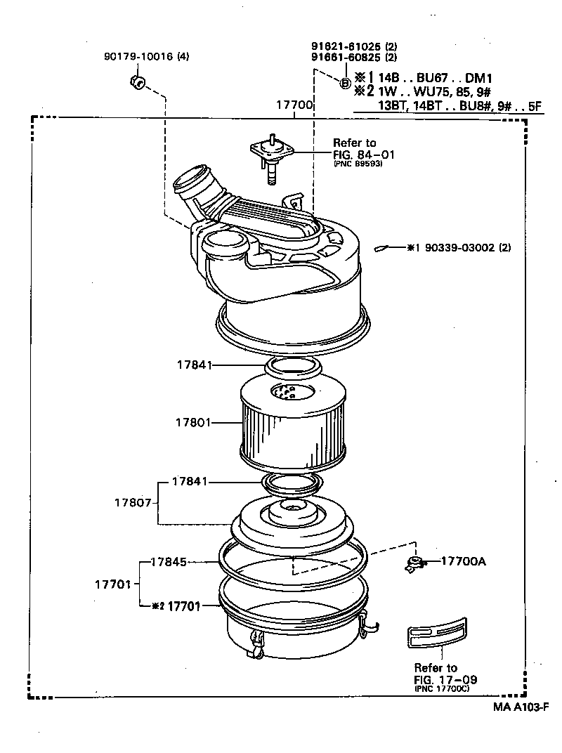  DYNA TOYOACE |  AIR CLEANER