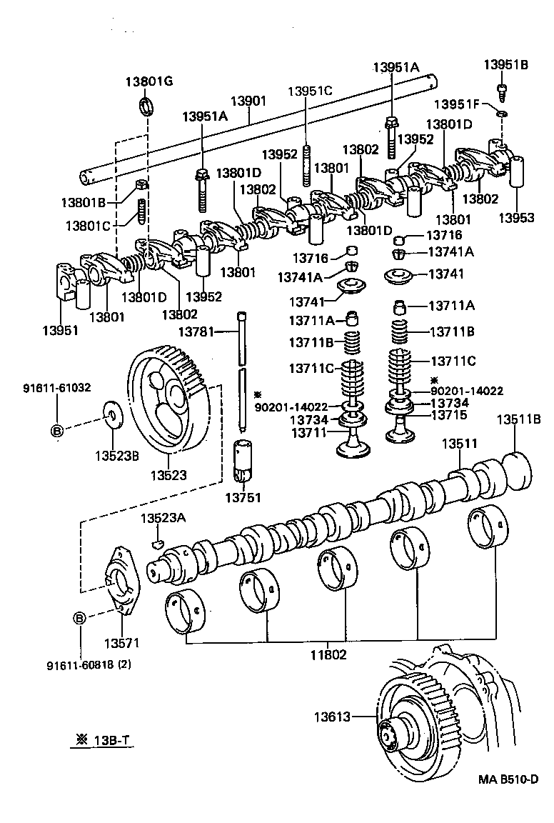  DYNA TOYOACE |  CAMSHAFT VALVE