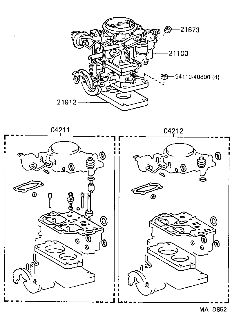  LAND CRUISER S T H T |  CARBURETOR ASSEMBLY