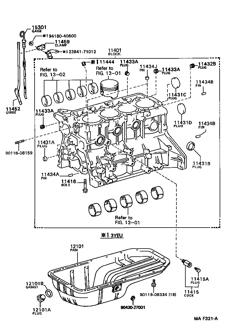  LITE TOWNACE V WG |  CYLINDER BLOCK