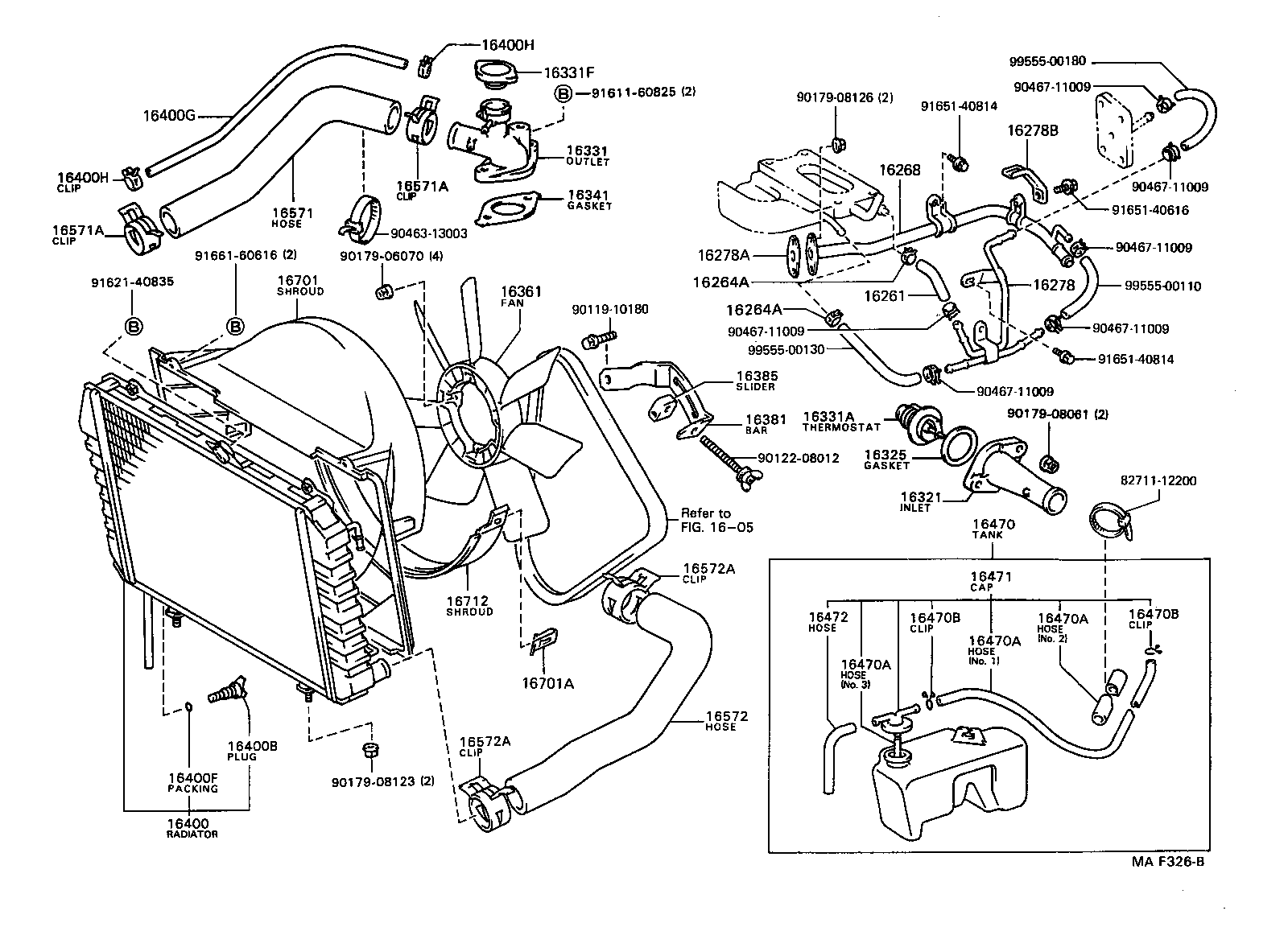  LITE TOWNACE V WG |  RADIATOR WATER OUTLET