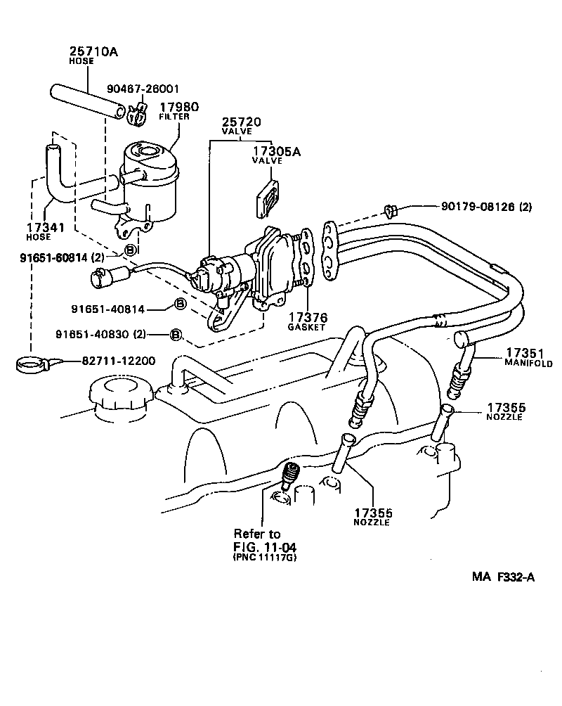  LITE TOWNACE V WG |  MANIFOLD AIR INJECTION SYSTEM