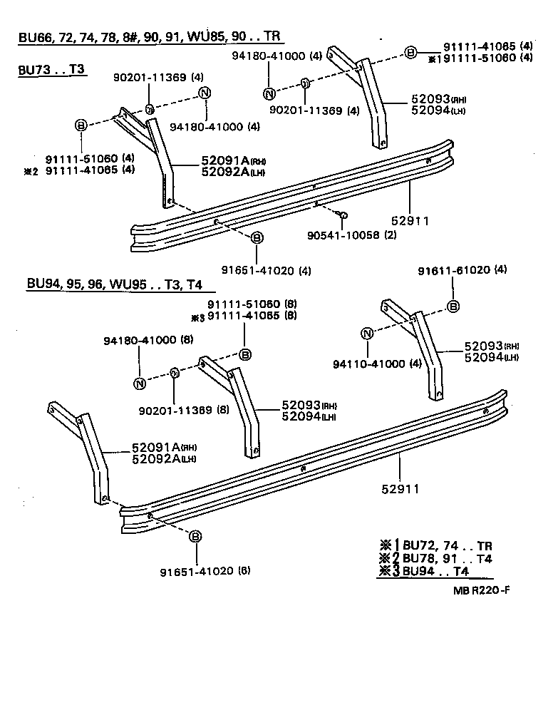  DYNA TOYOACE |  SIDE BUMPER BUMPER STAY