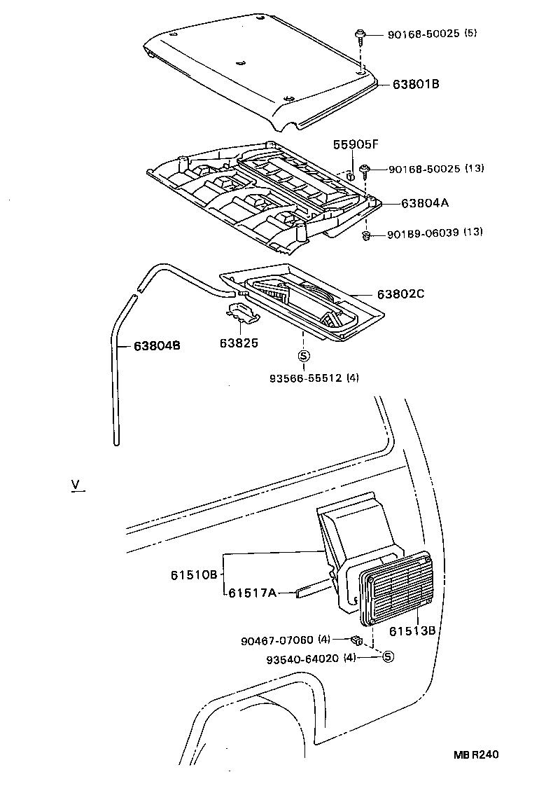  DYNA TOYOACE |  REAR VENTILATOR ROOF VENTILATOR