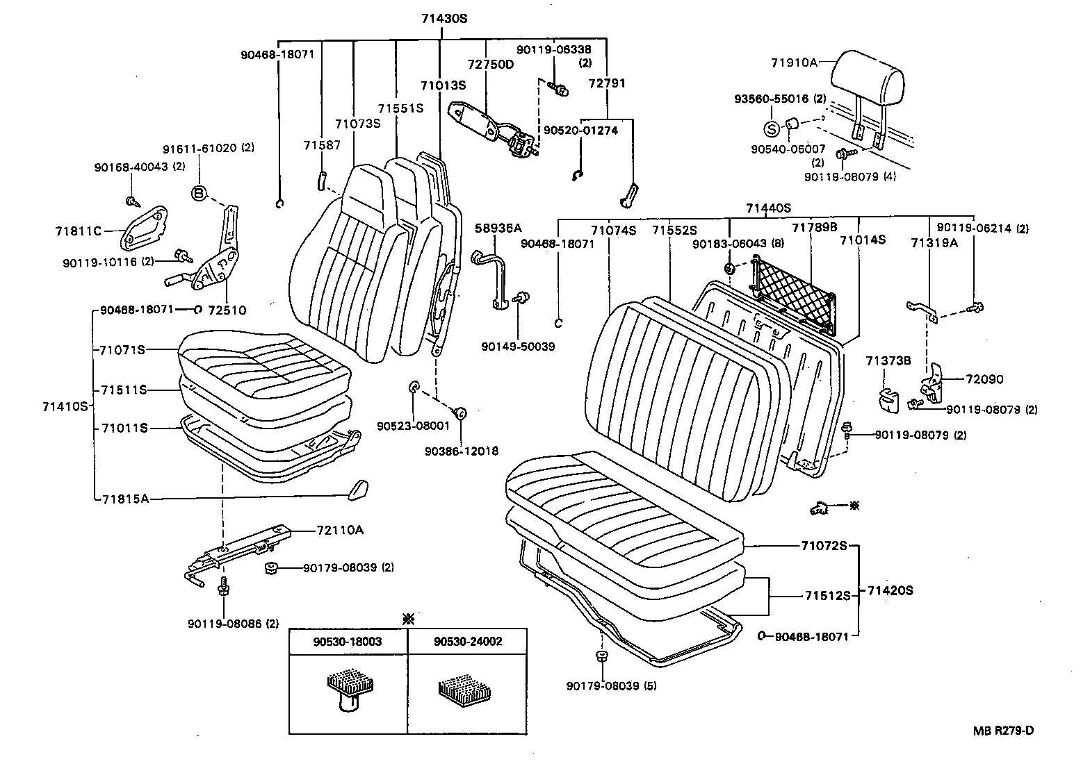  DYNA TOYOACE |  SEAT SEAT TRACK