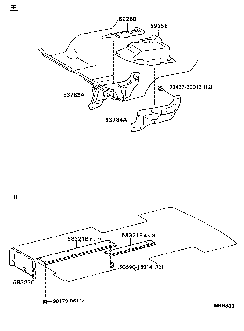  DYNA TOYOACE |  FLOOR INSULATOR