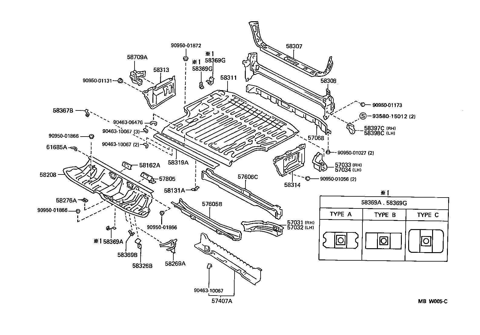  CROWN |  FLOOR PAN LOWER BACK PANEL