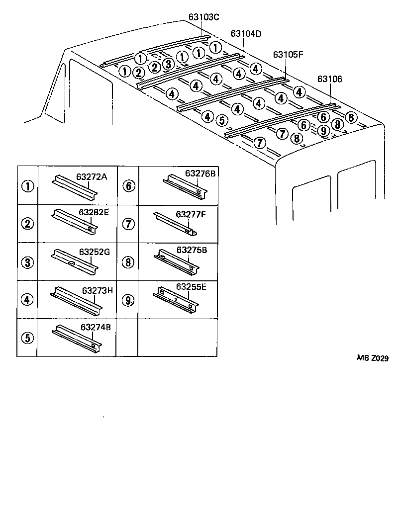  QUICK DELIVERY |  ROOF PANEL BACK PANEL