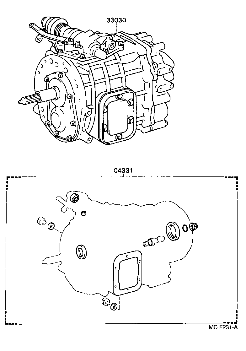  DYNA TOYOACE |  TRANSAXLE OR TRANSMISSION ASSY GASKET KIT MTM