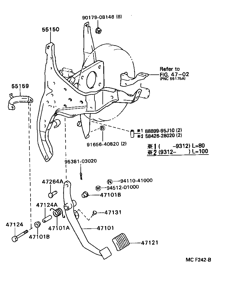  DYNA TOYOACE |  BRAKE PEDAL BRACKET