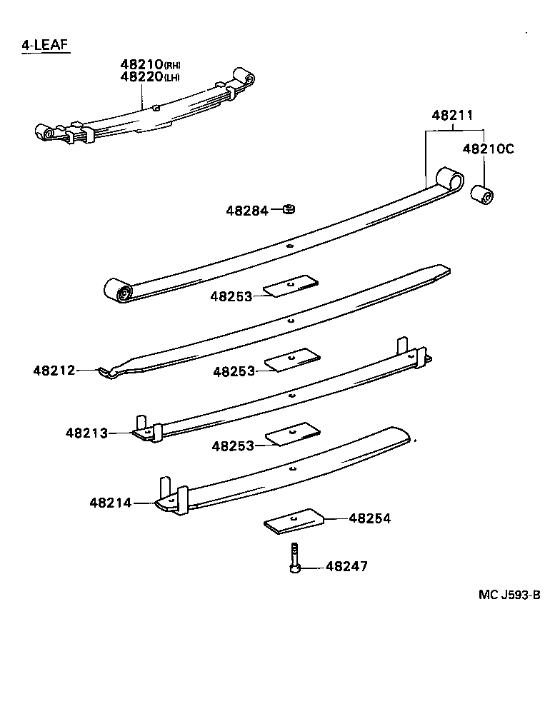  DYNA TOYOACE |  REAR SPRING SHOCK ABSORBER