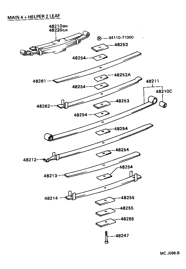  DYNA TOYOACE |  REAR SPRING SHOCK ABSORBER