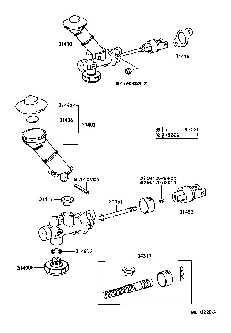  CROWN |  CLUTCH MASTER CYLINDER