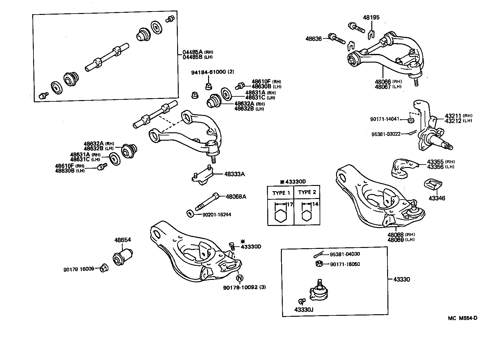  CROWN |  FRONT AXLE ARM STEERING KNUCKLE