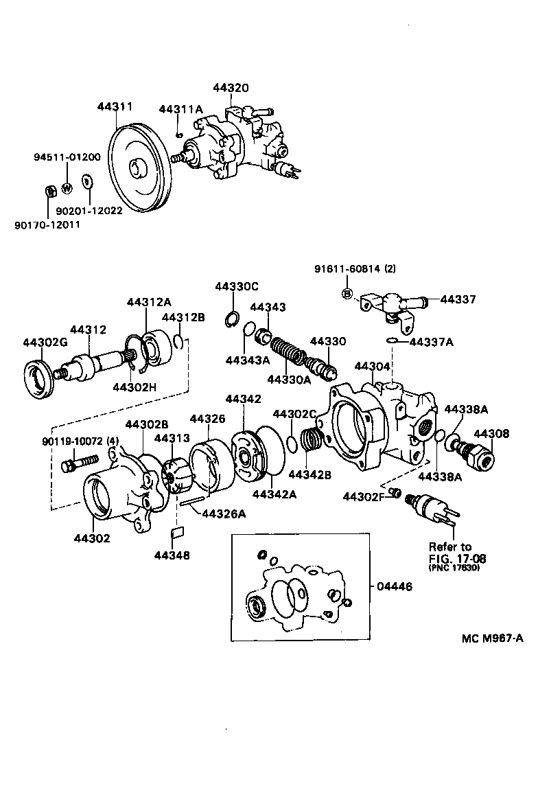  LITE TOWNACE V WG |  VANE PUMP RESERVOIR POWER STEERING