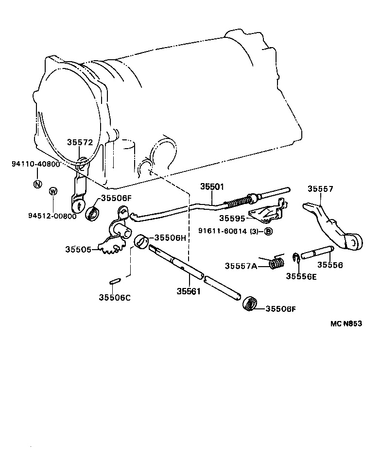  MARK 2 |  THROTTLE LINK VALVE LEVER ATM