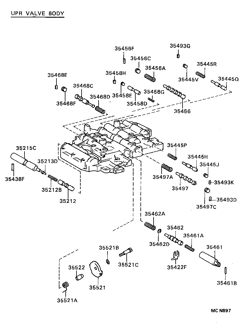  MARK 2 |  VALVE BODY OIL STRAINER ATM