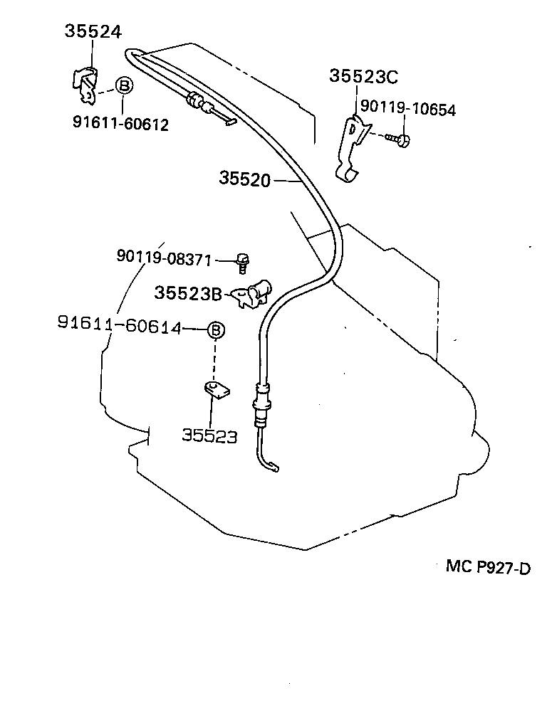  CARINA ED |  THROTTLE LINK VALVE LEVER ATM