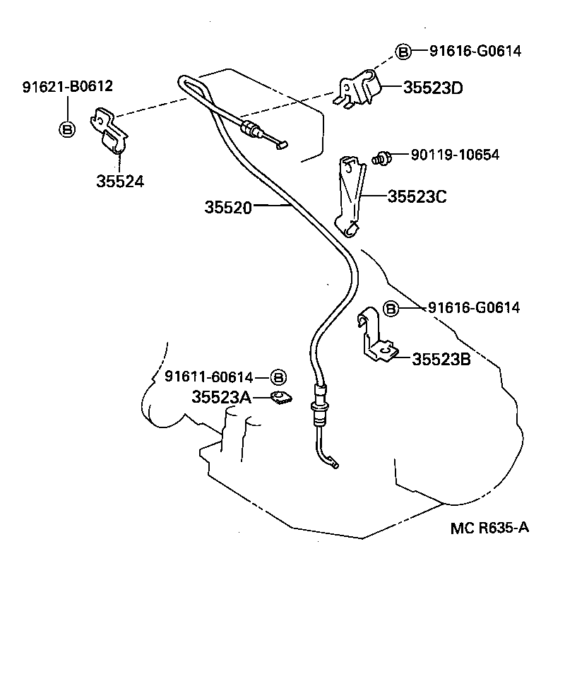  CAMRY VISTA |  THROTTLE LINK VALVE LEVER ATM