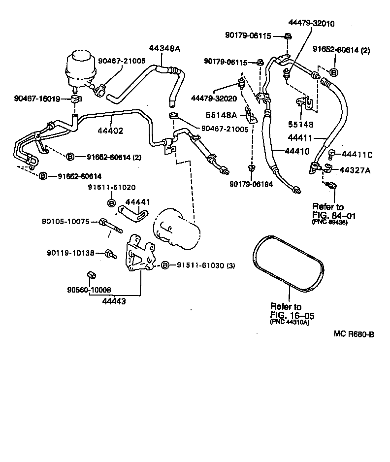  CAMRY VISTA |  POWER STEERING TUBE