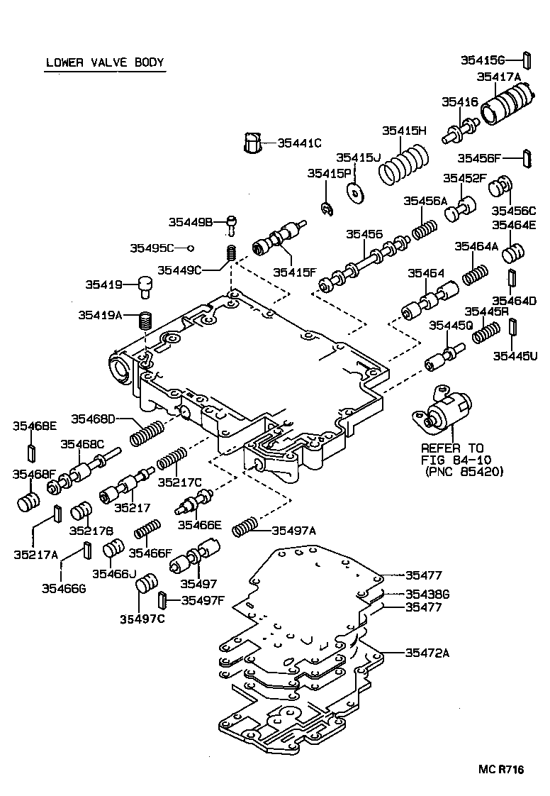  CARINA ED |  VALVE BODY OIL STRAINER ATM