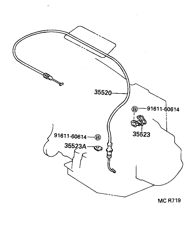  CARINA ED |  THROTTLE LINK VALVE LEVER ATM