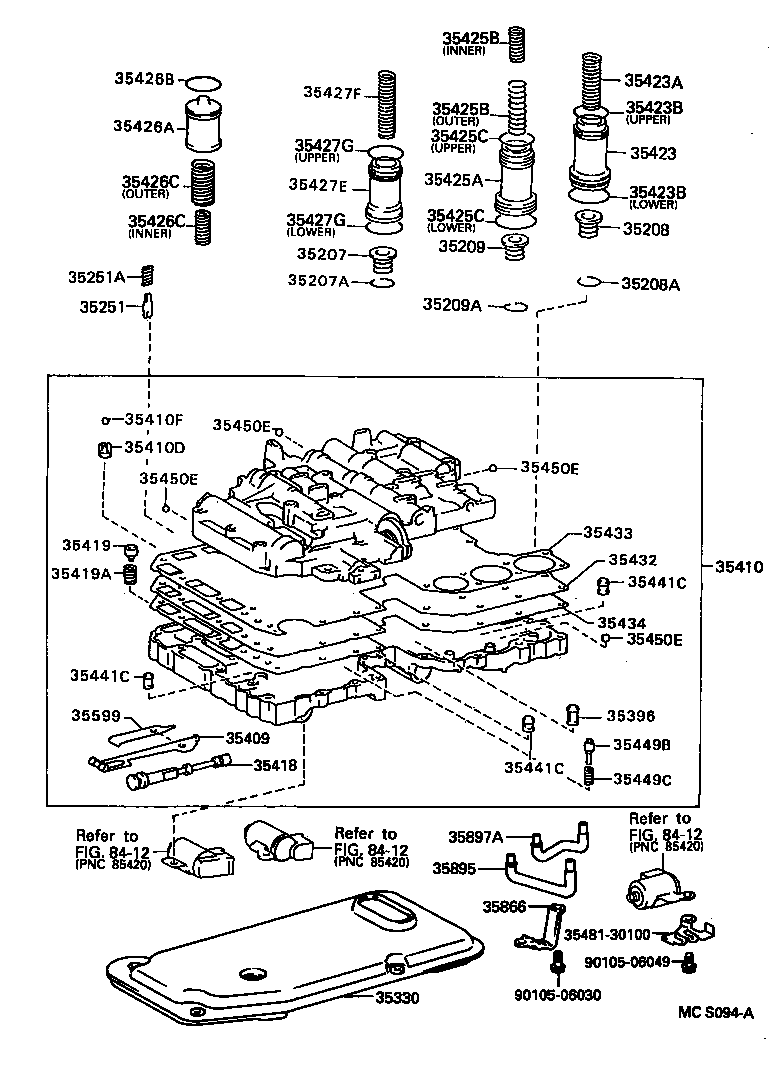  MARK 2 |  VALVE BODY OIL STRAINER ATM