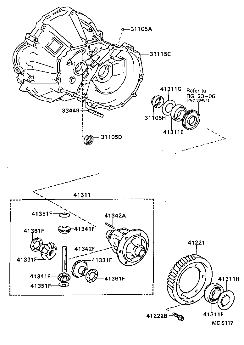  COROLLA 2 |  FRONT AXLE HOUSING DIFFERENTIAL