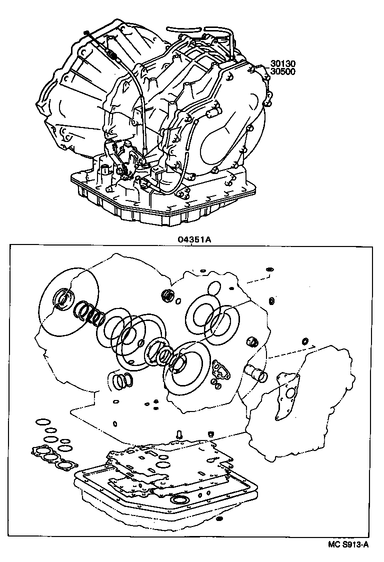  LEVIN TRUENO |  TRANSAXLE OR TRANSMISSION ASSY GASKET KIT ATM