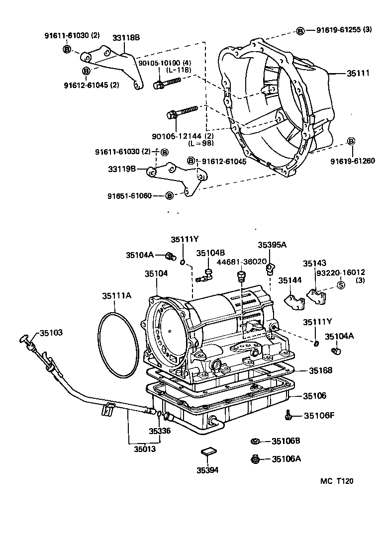  DYNA 150 TOYOACE G15 |  TRANSMISSION CASE OIL PAN ATM