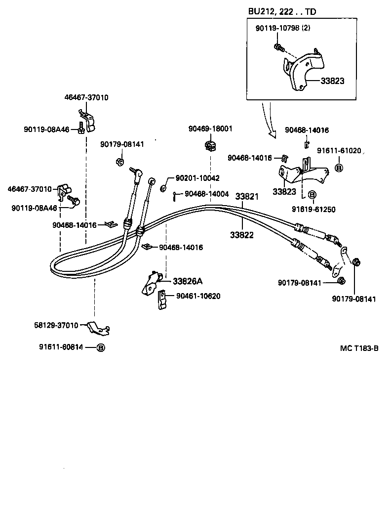  DYNA 200 TOYOACE G25 |  SHIFT LEVER RETAINER