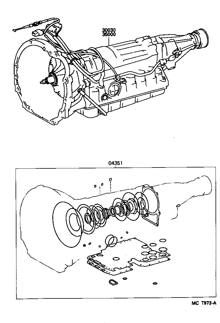  CROWN CROWN MAJESTA |  TRANSAXLE OR TRANSMISSION ASSY GASKET KIT ATM