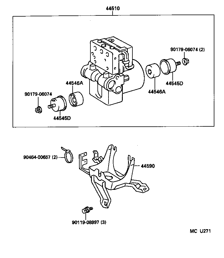  CROWN CROWN MAJESTA |  BRAKE TUBE CLAMP