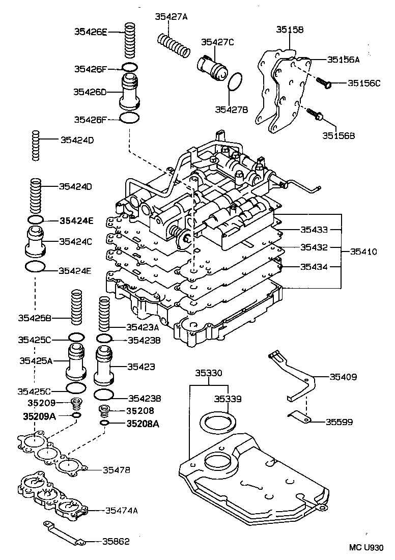  CORONA |  VALVE BODY OIL STRAINER ATM