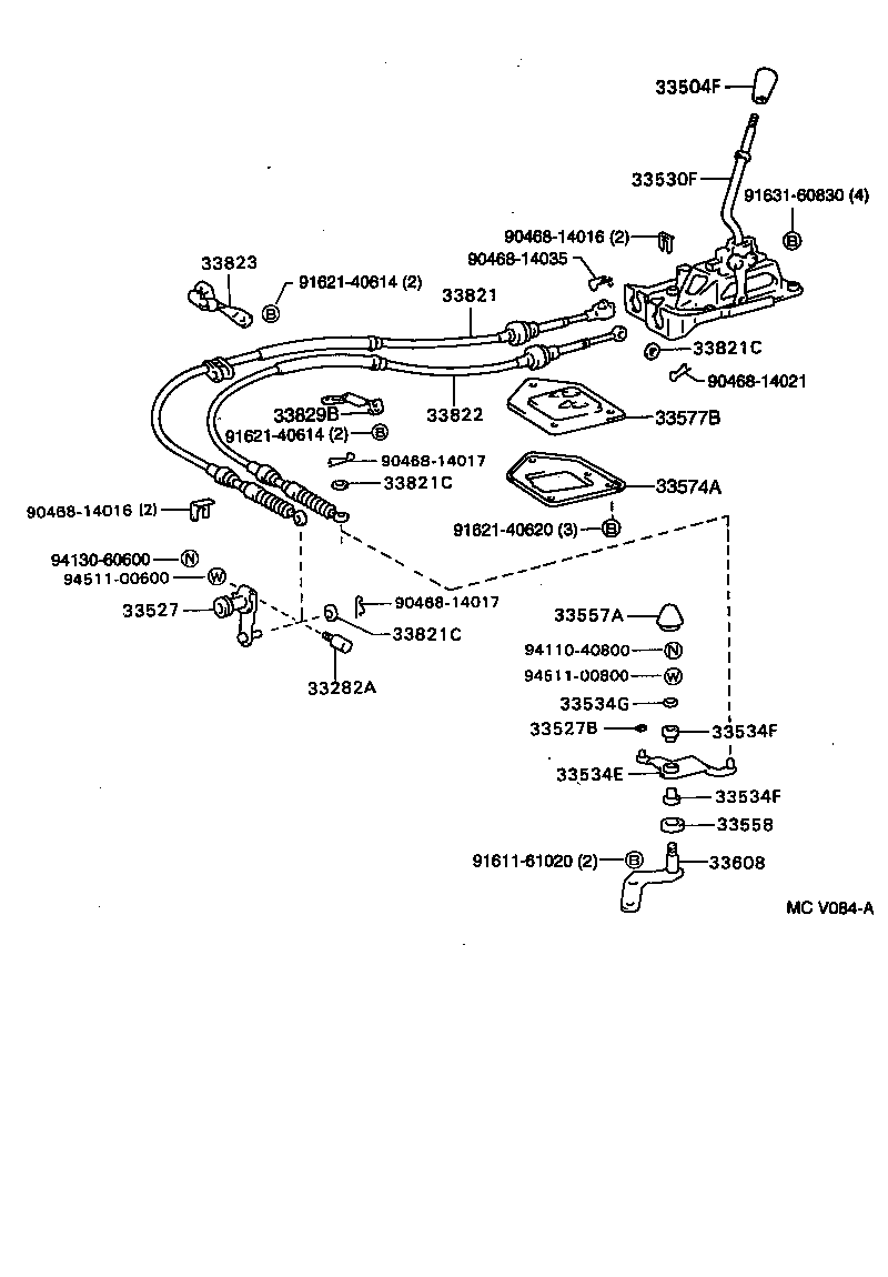  CALDINA |  SHIFT LEVER RETAINER