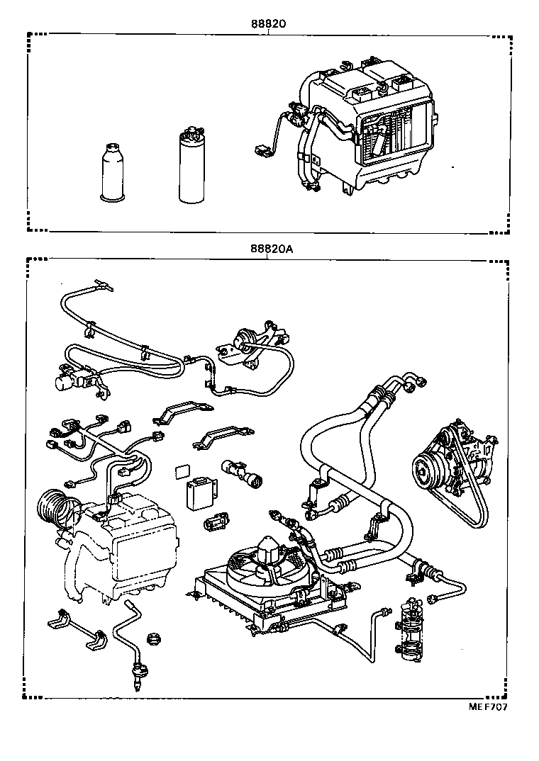  DYNA TOYOACE |  HEATING AIR CONDITIONING SET