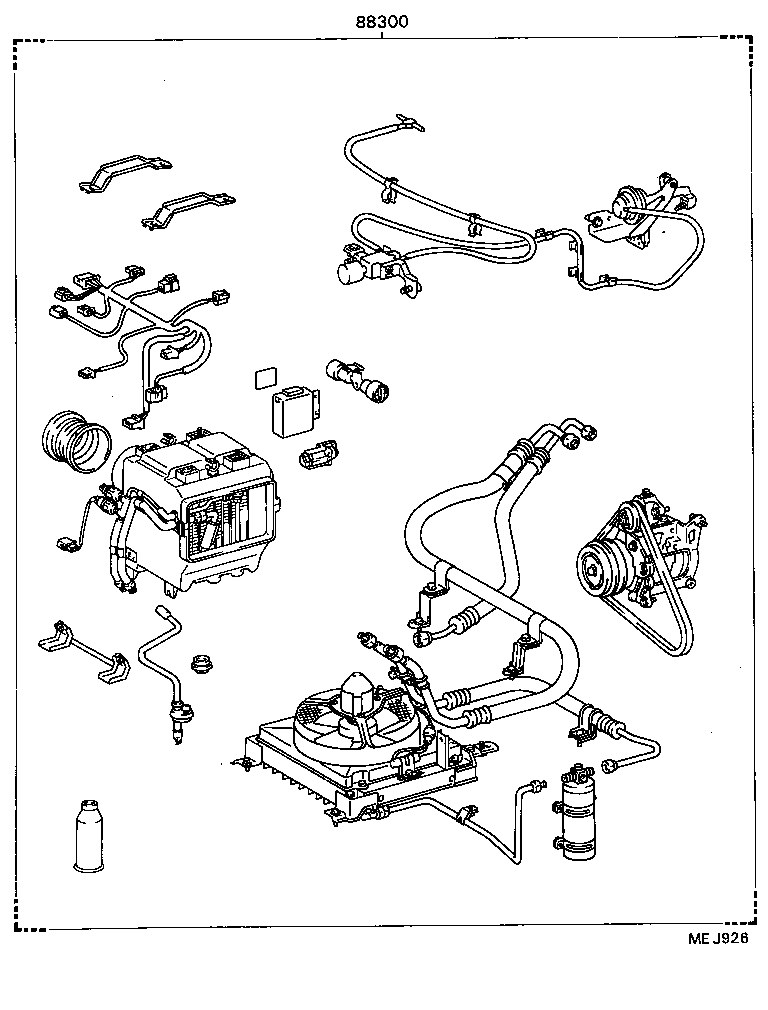  DYNA TOYOACE |  HEATING AIR CONDITIONING SET