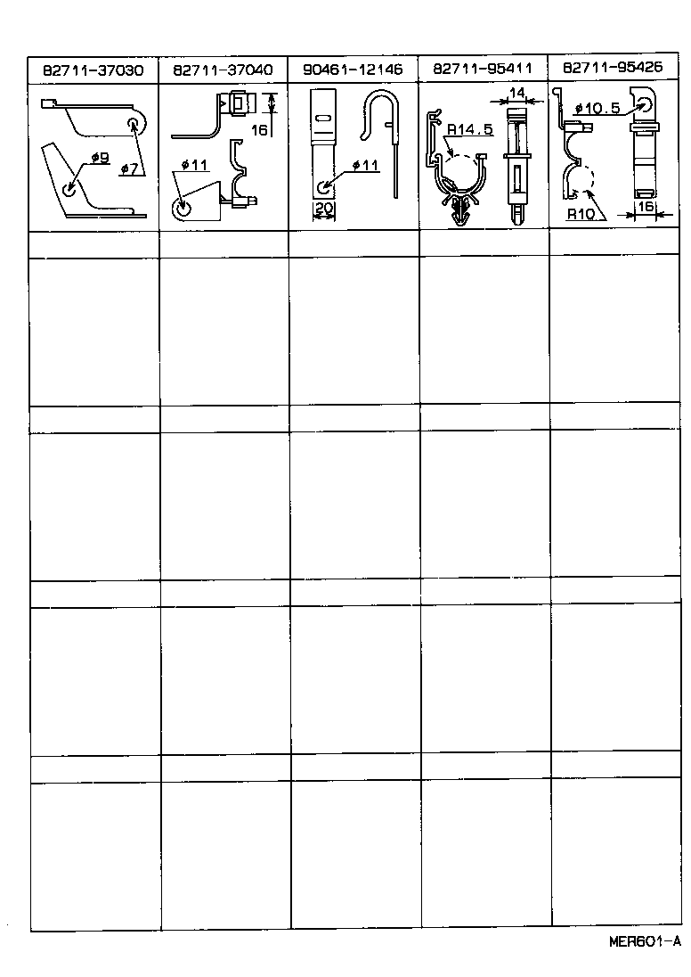  DYNA TOYOACE |  WIRING CLAMP