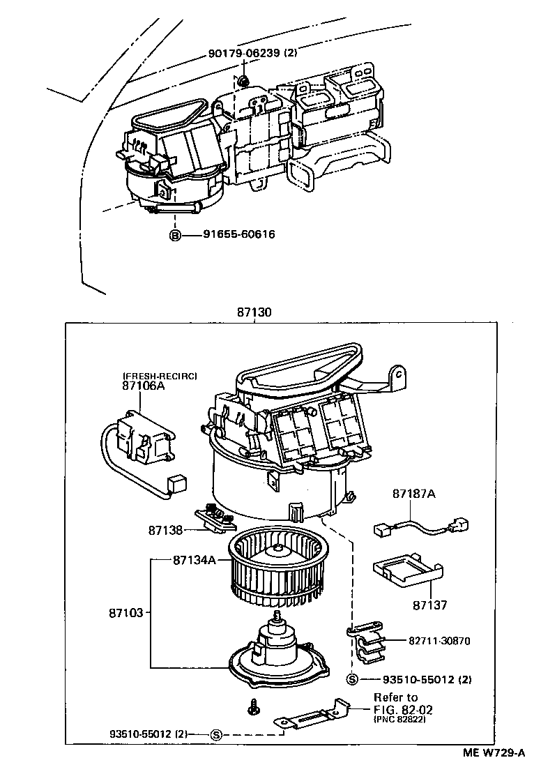  CROWN |  HEATING AIR CONDITIONING HEATER UNIT BLOWER