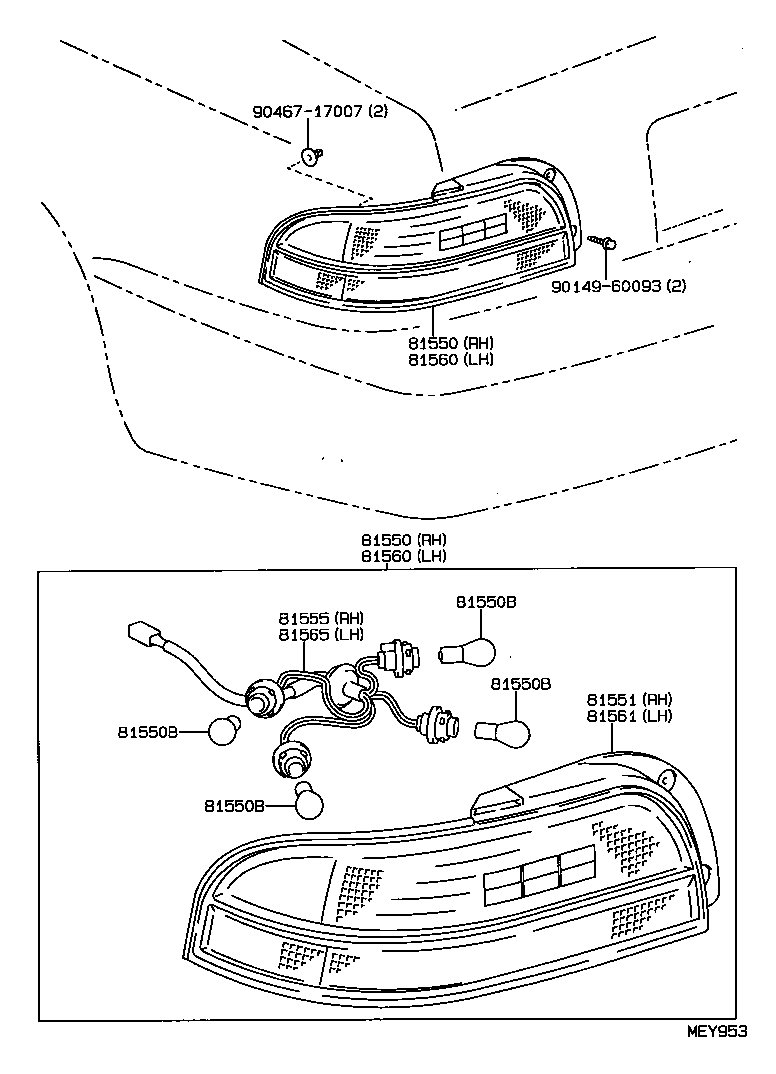  AVALON |  REAR COMBINATION LAMP