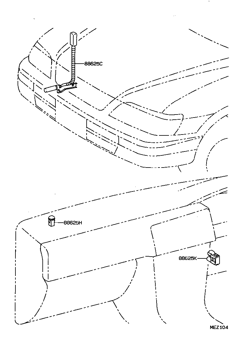  COROLLA |  HEATING AIR CONDITIONING CONTROL AIR DUCT