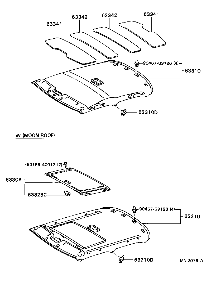  MARK 2 |  ROOF HEADLINING SILENCER PAD