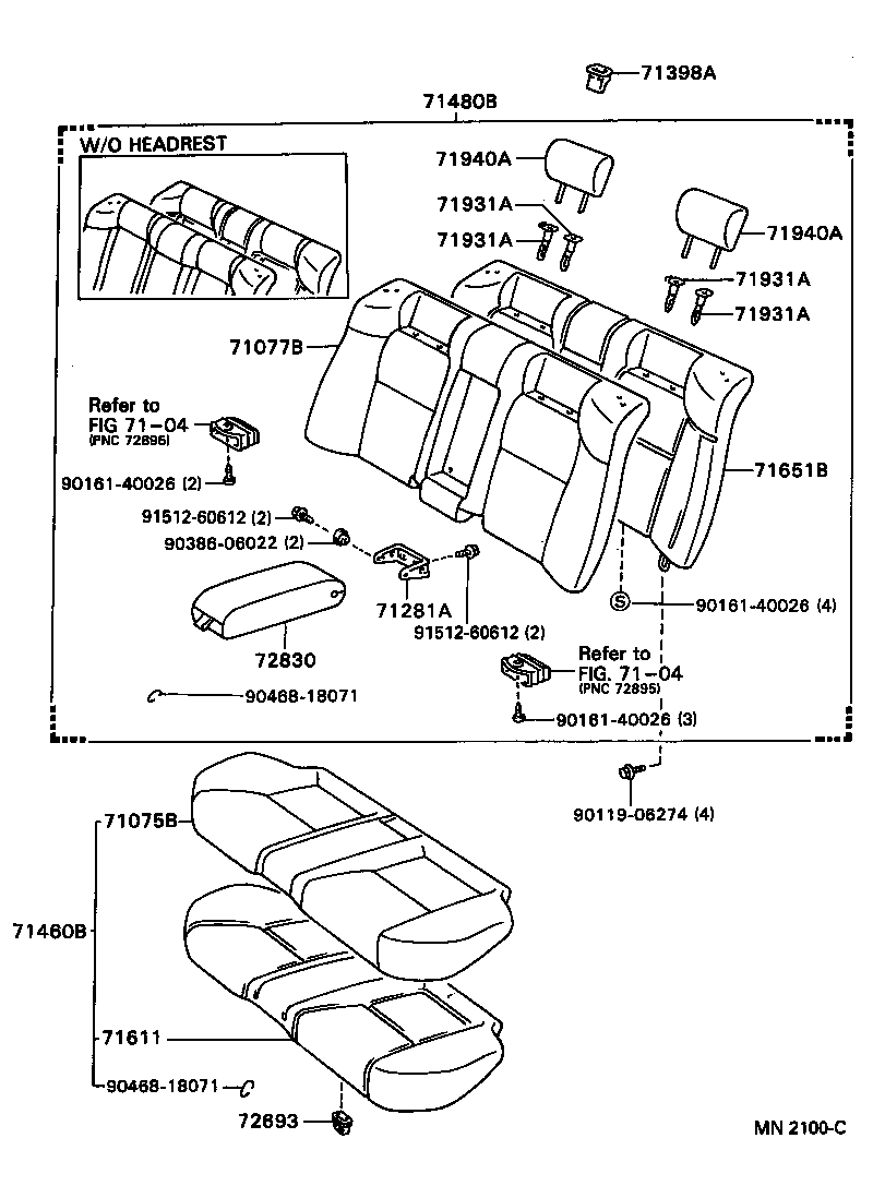  MARK 2 |  REAR SEAT SEAT TRACK