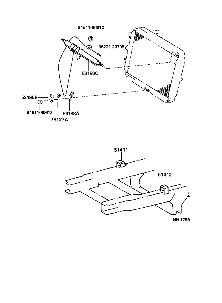  DYNA 200 TOYOACE G25 |  RADIATOR SUPPORT WIND GUIDE